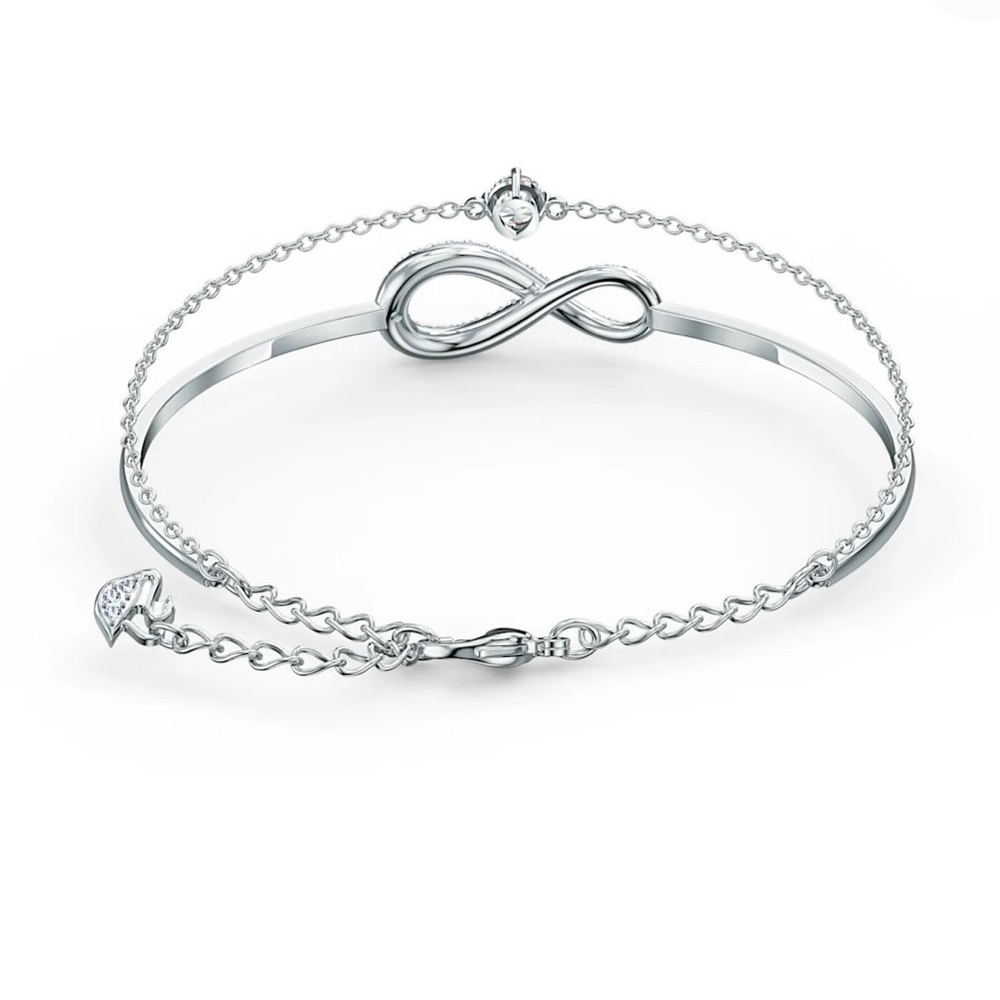 Authentic Swarovski Infinity Bangle - Infinity, W… - image 4